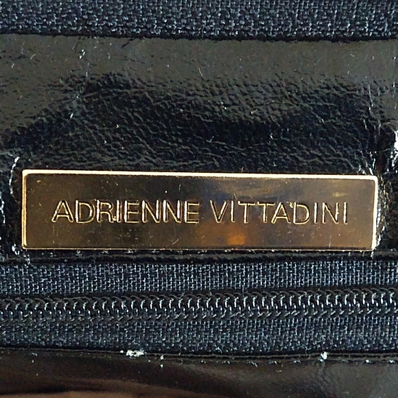 AUTHENTIC RETRO ADRIENNE VITTADINI GENUINE LEATHER/SUEDE LONG HANDLE SATCHEL - Picture 8 of 10